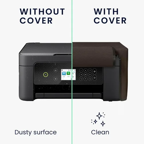 Miniatura 2 de kwmobile Dust Cover Compatible with Epson Expression Home XP-3200 / XP-4200 / XP-4205 - Printer Case - Fabric Protector Cover - Chocolate