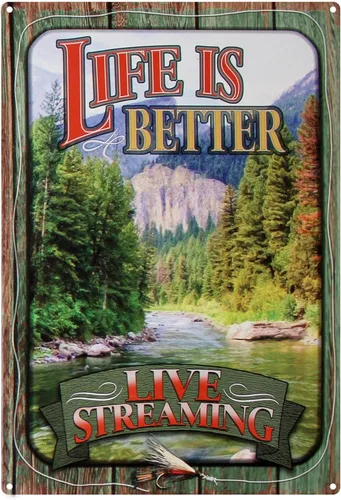 Miniatura 19 de River's Edge Carteles de metal resistentes a la intemperie, en relieve Cuello Redneck Armado
