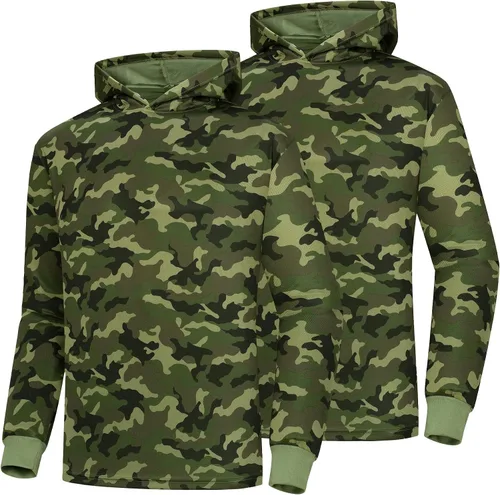 Miniatura 23 de ProtectX Sudadera ligera de manga larga con protección solar de alta visibilidad, UPF 50+ de secado rápido, camisa SPF UV, ropa activa
