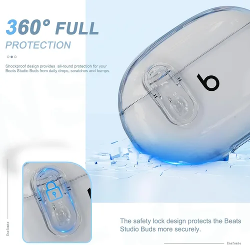 Miniatura 4 de Funda transparente para los nuevos Beats Studio Buds + (2023) / Beats Studio Buds (2021), funda con cierre seguro Secure Lock para Beats Studio Buds