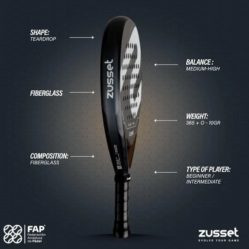 Miniatura 6 de Pala de Padel Strength 2025 Pala de Padel de forma redonda avanzada Balance medio de 12.87 oz para consistencia y precisión Cara de carbono