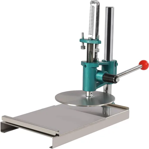 Prensa de masa para pizza, máquina manual de prensa de pastelería de pizza de 7.9 pulgadas con placa de 0.2 pulgadas, máquina para hacer masa de