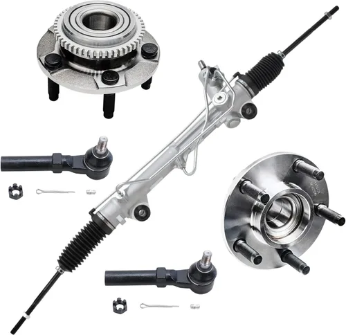 Miniatura 49 de Detroit Axle - Kit de nudillos de dirección delantera izquierda para Ford Edge Lincoln MKX 07-10, cojinete de rueda del lado del conductor, nudillo