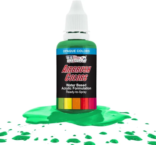 Miniatura 44 de U.S. Art Supply Opaque Lake Blue - Pintura acrílica para aerógrafo con efectos especiales, 8 onzas, lista para rociar, pintura con pincel de aire a