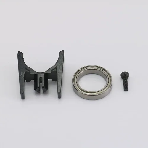 Miniatura 2 de RCAWD Juego de soporte de alta velocidad de eje de transmisión central de aleación de aluminio para coches 1-10 Arrma 3s Blx y Mega550 (negro)