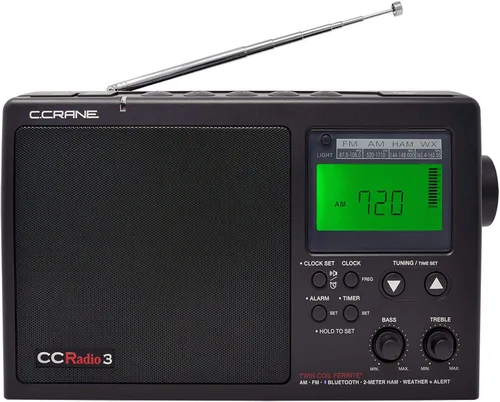 Miniatura 4 de C. Crane ccradio 3 de largo alcance AM, FM, NOAA Radio meteorológica con alerta plus y banda de 2 metros para aficionados Banda portátil digital