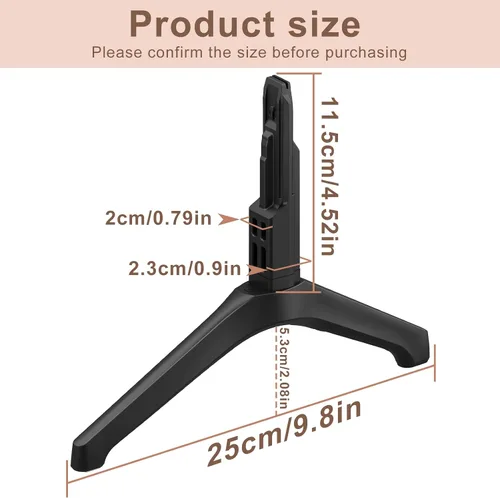 Miniatura 6 de Soporte de TV para patas de TV Samsung, solo para UN55TU7000BXZA UN55TU700DFXZA UN55TU700DF UN55TU700DFXZA LH55BETHLGFXGO LH55BETHLGFXZC