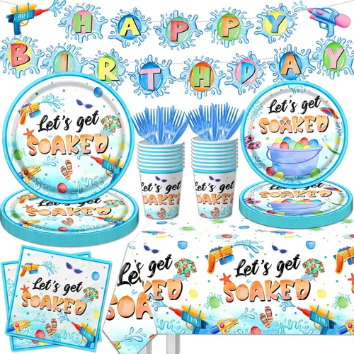 Miniatura 15 de International World Flags - Juego de vajilla de 142 piezas de banderas internacionales, platos y servilletas, tazas, pancartas, mantel de banderas