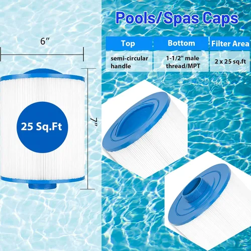 Miniatura 2 de PFF42TC-P4 - Cartucho de filtro de spa que reemplaza al filtro de bañera de hidromasaje Watkins 303279, 5CH-37, 78460, FC-2402, SD-01322, LSX1057