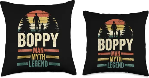 Miniatura 3 de Boppy Grandad Father's Day Apparel Grandad Grandfather Boppy Man Myth Legend - Almohada para el día del padre, 16 x 16 pulgadas, multicolor