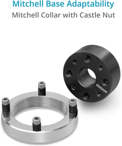 Miniatura 3 de PROAIM Soporte Mitchell de alto grado para M/MX Incluye collar y tuerca de castillo Placa de liberación rápida de aluminio con amplia gama