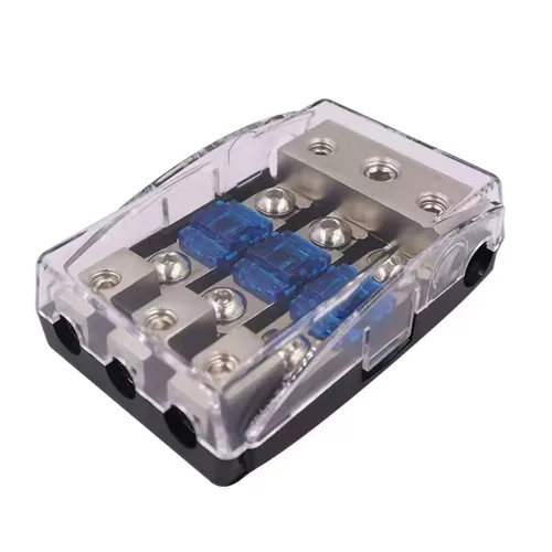 Miniatura 4 de AFS - Bloque de distribución de portafusibles de 3 vías con fusible mini ANL de 60 A para el sistema de audio de automóvil, camión, barco u otros
