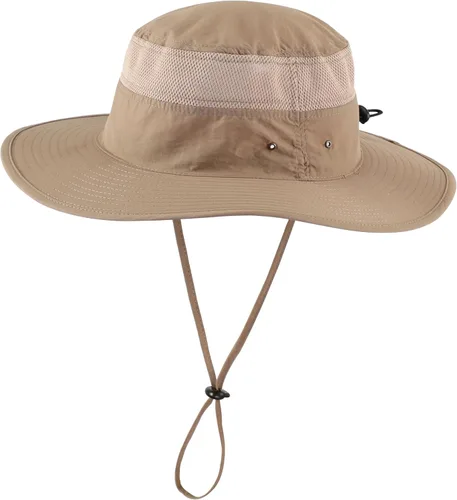 Miniatura 13 de Home Prefer Sombrero de sol UPF 50+ para hombre, ala ancha, protección UV, sombrero para hombre y mujer, playa, safari, jardinería, golf, pesca