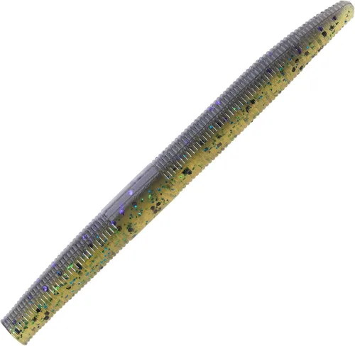 Miniatura 11 de Yum - Gusano de plástico blando Yum Dinger de 5 pulgadas, escamas azules y negras, 30
