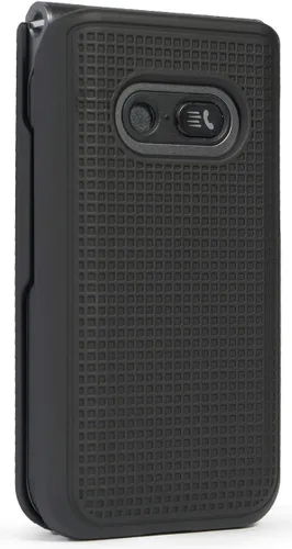 Miniatura 8 de Nakedcellphone Funda para LG Classic Flip, [Negro] Carcasa rígida a presión [textura de rejilla] para LG Classic Flip Phone L125DL