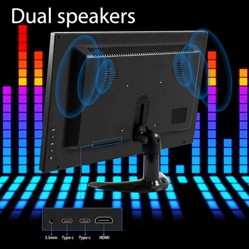 Miniatura 7 de Monitor de pantalla táctil de 14 pulgadas FHD 1080P 60hz 99% sRGB IPS/HDMI/USB-C Monitor de computadora Plug & Play, para computadora portátil