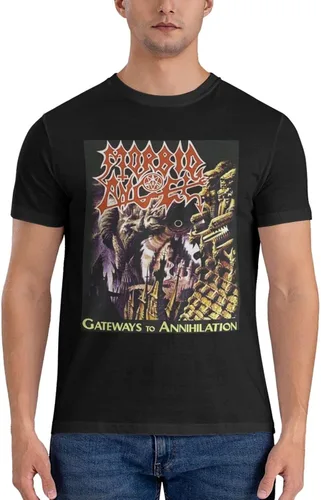 Morbid Angel T Shirt Men's Summer Round Neck Trend Fashion Short Sleeve T Shirt Sports Fitness Cotton Shirt Tops