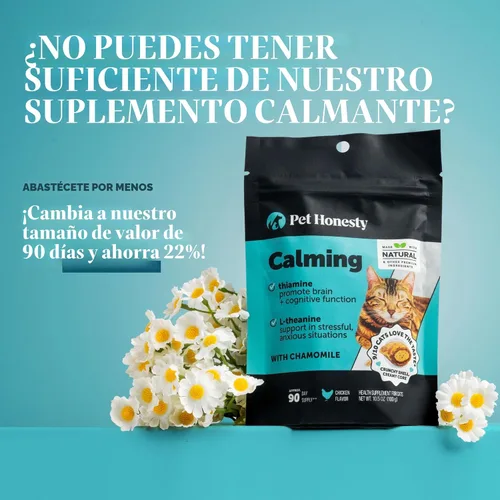 Miniatura 6 de Masticables calmantes para gatos - Alivio de la ansiedad en gatos + Ayuda a reducir el estrés - Apoyo del comportamiento y promueve la relajación