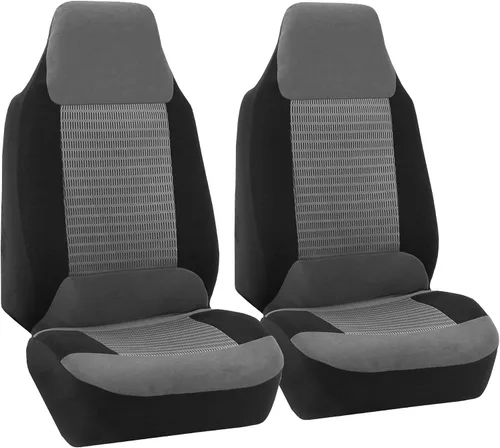 Miniatura 10 de FH Group Fundas de Asiento de Automóvil Juego Completo de Tela - Ajuste Universal, Fundas de Asiento Automotrices, Fundas de Asiento Delantero de 1
