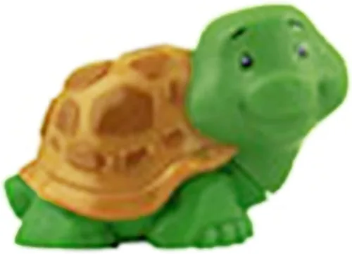 Pieza de repuesto para el juego Fisher-Price Little People Safari Animal Friends - GFL22 ~ Figura de tortuga verde y marrón de repuesto