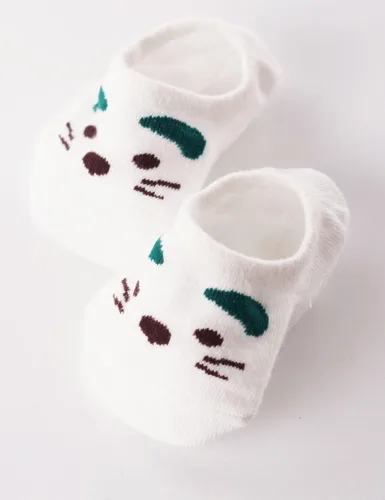 Miniatura 4 de 6 pares de calcetines de algodón de moda para niños y niñas