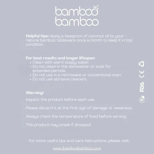 Miniatura 8 de bamboo bamboo Plato para bebés y niños pequeños para alimentación y destete, divisor de bambú con ventosa segura para bebés a partir de 6 meses Azul