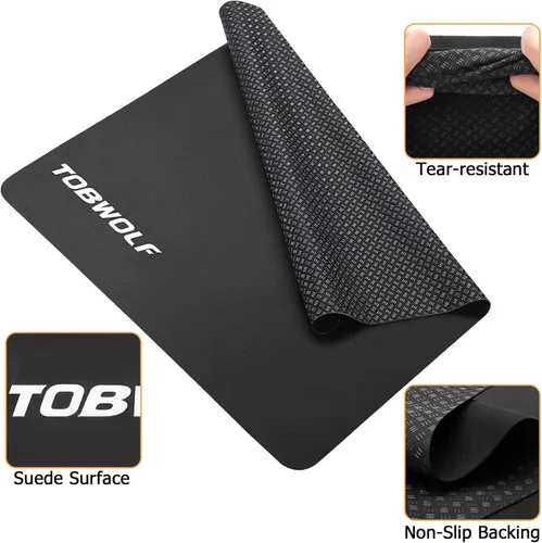 Miniatura 5 de TOBWOLF Pilates Reformer Mat Towel, 39'' x 24'' Non-Slip Backing Exercise Mat for Pilates Reformer, Comfortable Experience with Sweat-Wicking &