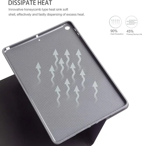 Miniatura 4 de Funda para iPad de 9ª generación, funda para iPad de 8ª generación, funda para iPad de 7ª generación de 10.2 pulgadas, vista multiángulo con soporte