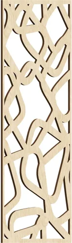 Miniatura 117 de Acme Paneles de pared decorativos de madera con calado, 9 3/8 pulgadas de ancho x 24 3/8 pulgadas de alto x 1/4 de alto, roble rojo