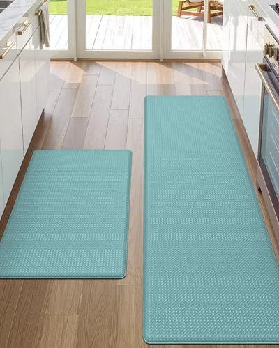 Miniatura 36 de DEXI Alfombrillas de Cocina Acolchadas Anti Fatiga, 17x59, Alfombra de Pasillo para Estar de Pie Impermeable, Espuma Viscoelástica Cómoda Acolchada