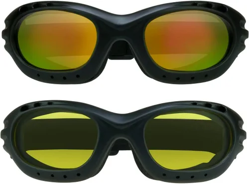 Miniatura 13 de Bikershades Gafas de Seguridad para Motocicleta para Hombre y Mujer. Lentes Polarizadas, Humo, Azul Espejado u Naranja, Lentes Amarillos