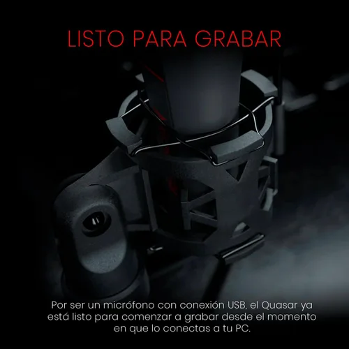 Miniatura 5 de Redragon GM200 Quasar Omnidireccional Micrófono de Mesa RED-GM200-1
