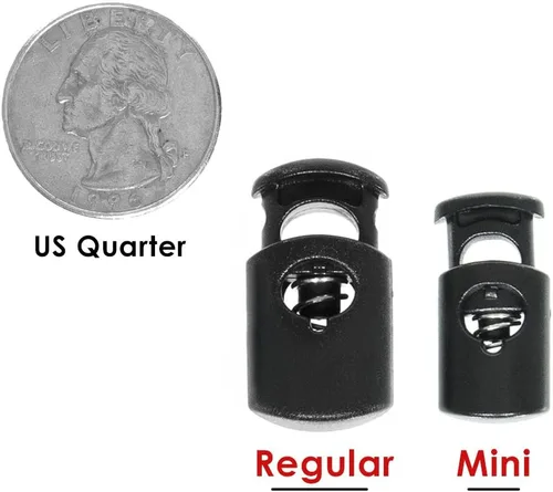 Miniatura 4 de West Coast Paracord Abrazadera de bloqueo de cable de plástico resistente de un solo orificio para cuerda de paracaídas, cordones, cuerda elástica