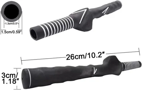 Miniatura 4 de 2 piezas de agarre de entrenamiento de golf para mano derecha, agarre para palos de golf, ayuda de práctica de golf
