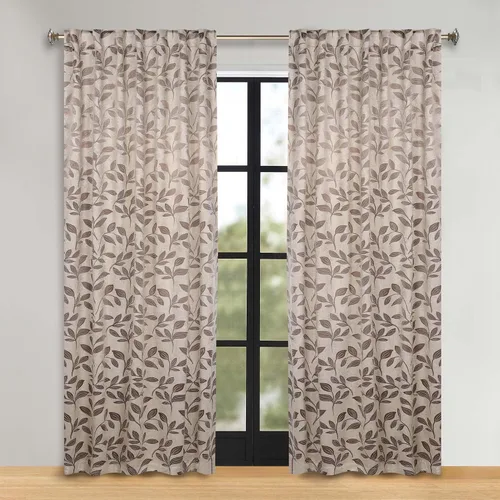 Miniatura 170 de SUPERIOR Cortinas opacas, oscurecimiento de la habitación para dormitorio, bloqueo solar, térmicas, cortinas bohemias modernas, colección de hojas