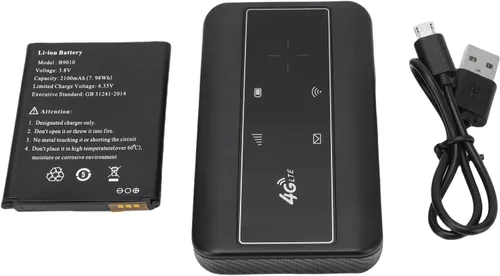 Miniatura 9 de Bewinner Enrutador WiFi móvil 4G, punto de acceso WiFi móvil de 300 Mbps con ranura para tarjeta SIM, enrutador de viaje portátil compatible con 10
