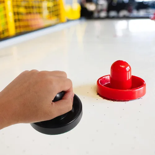 Miniatura 6 de Air Hockey Pusher and Pucks Set Push Handles with Pucks for Table Hockey Durable Accessories for Family Entertainment and Interactive Play