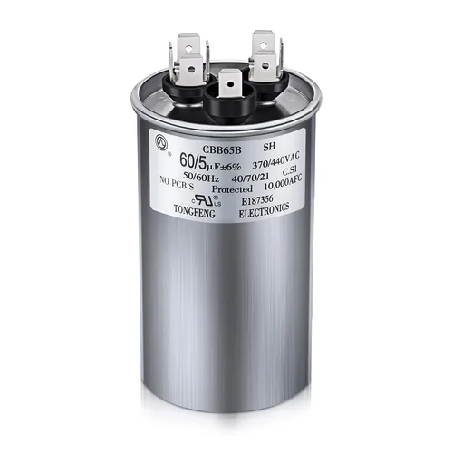 Miniatura 15 de 30/5 MFD uF 370/440V CBB65 Condensador redondo de doble funcionamiento para motor de CA, condensador HVAC, reemplazo de aire acondicionado, bomba