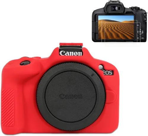 Miniatura 9 de Pocoukate Funda para cámara Canon EOS R50, funda protectora de silicona suave con protector de pantalla EOS R50 Accesorios para Canon EOS R50 Cámara