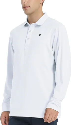 Miniatura 3 de MoFiz Men's Long Sleeve Shirts Quarter Zip Pullover Men's Polo Shirts Quick Dry