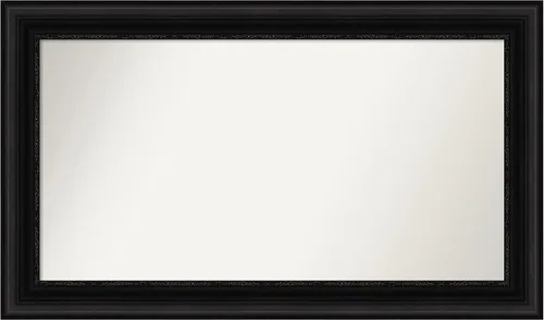 Miniatura 368 de Amanti Art Espejo personalizado, espejo de baño negro puente, espejo de pared o espejo de tocador de baño sobre el fregadero (26 x 26 pulgadas)