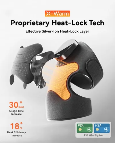 Miniatura 2 de IKEEPFIT Masajeador de rodilla con vibración de calor para aliviar el dolor MAXwarm 5.0 [2026 actualizado] - Rodillera calentada con 5 niveles