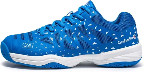 Miniatura 2 de Jakcuz Zapatos de tenis de bádminton para hombres y mujeres, zapatos de raqueta, tenis de voleibol para entrenamiento de cancha en interiores