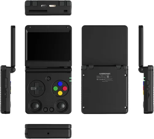 Miniatura 7 de RG34XXSP - Consola de juegos de mano retro RG34XX SP consola de juegos retro con 64G precargados más de 5000 juegos, batería de 3300 mAh, soporte