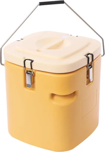 Miniatura 13 de Recipiente aislado para sopa, calentador de alimentos, transportador de frío caliente, cubo de alimentos aislado comercial portátil de 5.28 galones