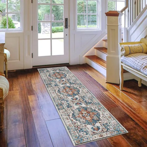 Miniatura 6 de Alfombra lavable para pasillo - 2x7 alfombras de cocina, alfombra para entrada, alfombra vintage suave, tapete antideslizante, alfombra