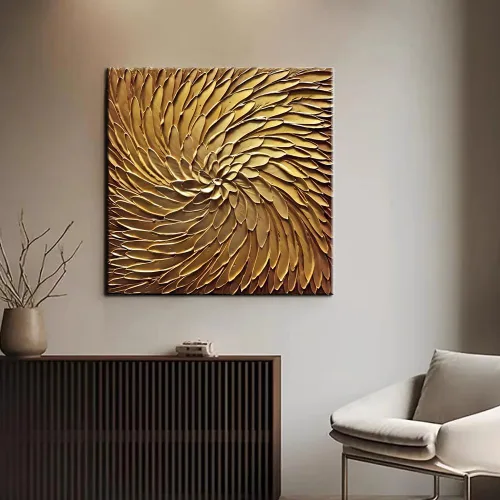 Miniatura 5 de YaSheng Art - Pintura al óleo pintada a mano sobre lienzo con flores blancas, pintura moderna para decoración interior del hogar, imagen de arte