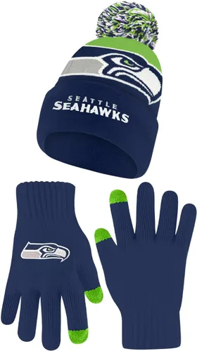 Miniatura 46 de Ultra Game Adults NFL Official Super Soft Winter Beanie Knit Hat With Warm Touch Screen Gloves Color del equipo 2