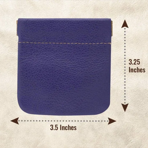 Miniatura 34 de Monedero clásico a presión, de cuero, para hombre de Nabobb, negro