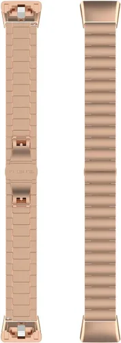 Miniatura 5 de Correa de metal compatible con Huawei Band 6, para reloj Honor Band 6/Band 7, correa de repuesto de metal de acero inoxidable olid compatible